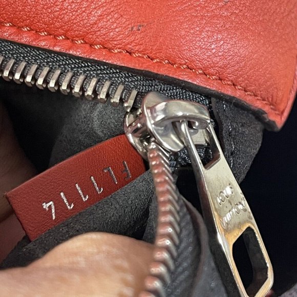 LOUIS VUITTON Authentic W Veau PM Cachemire Red Leather Tote Handbag Monogram LV - Picture 9 of 10